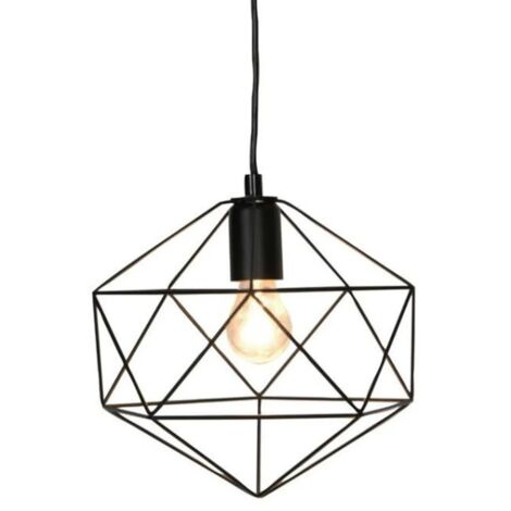Suspension Led intérieure métal noire - Sampa Helios - Vega