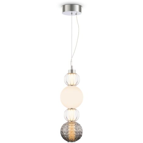 Suspension LED Maytoni Collar chrome verre Ø14,7 17W