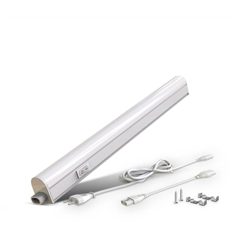B.k.licht - réglette led pour cuisine et atelier, platine led 4W, longueur 313 mm, 400 Lm, lumière blanche neutre 4000K