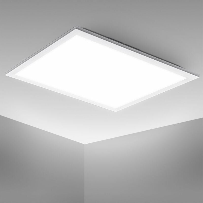 B.k.licht - Panneau led 45x45 cm - 22W, 2200lm, plat, blanc neutre, blanc
