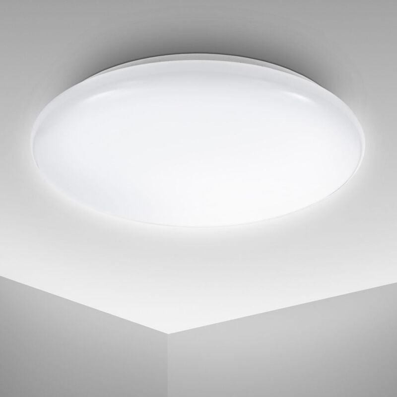 Plafonnier led éclairage luminaire plafond 28cm 12W plafonnier design salon 230V blanc