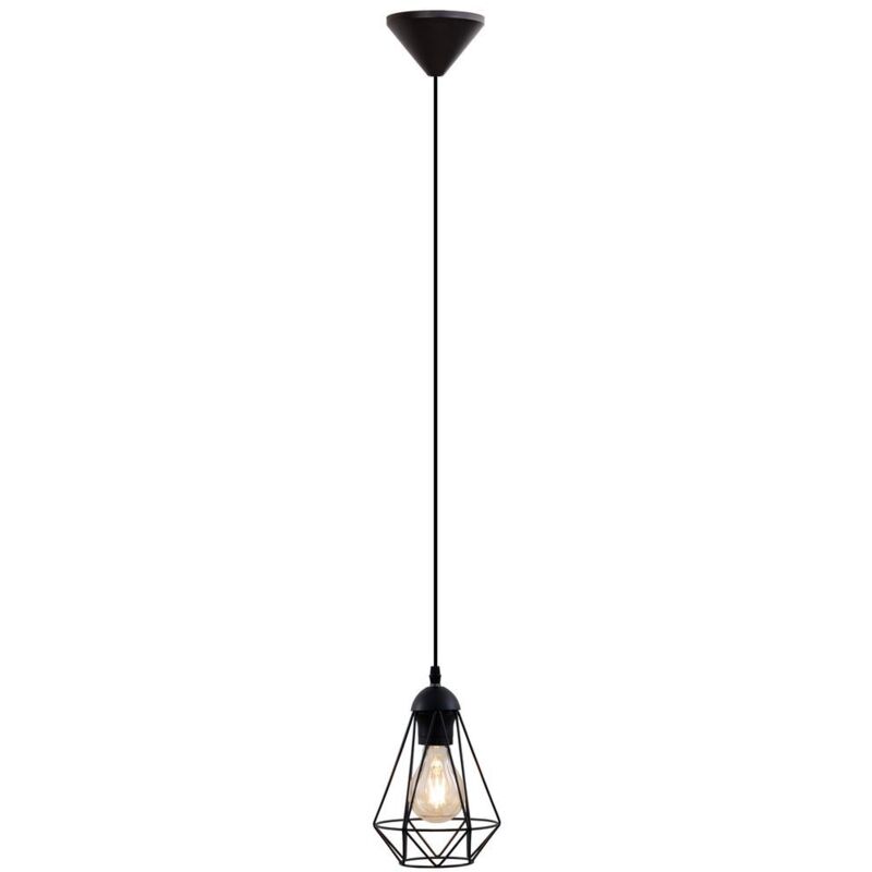Suspension métal design rétro éclairage style industriel vintage pour ampoule E27 max. 40W
