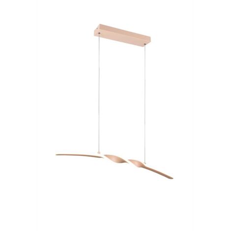 Suspension LED suspension salle à manger couleur sable hauteur réglable H 150 cm