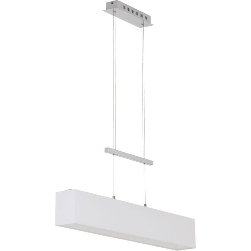 Lampe suspendue led couloir train pendule plafond lampe chromée tissu réglable en hauteur Briloner 4214-016