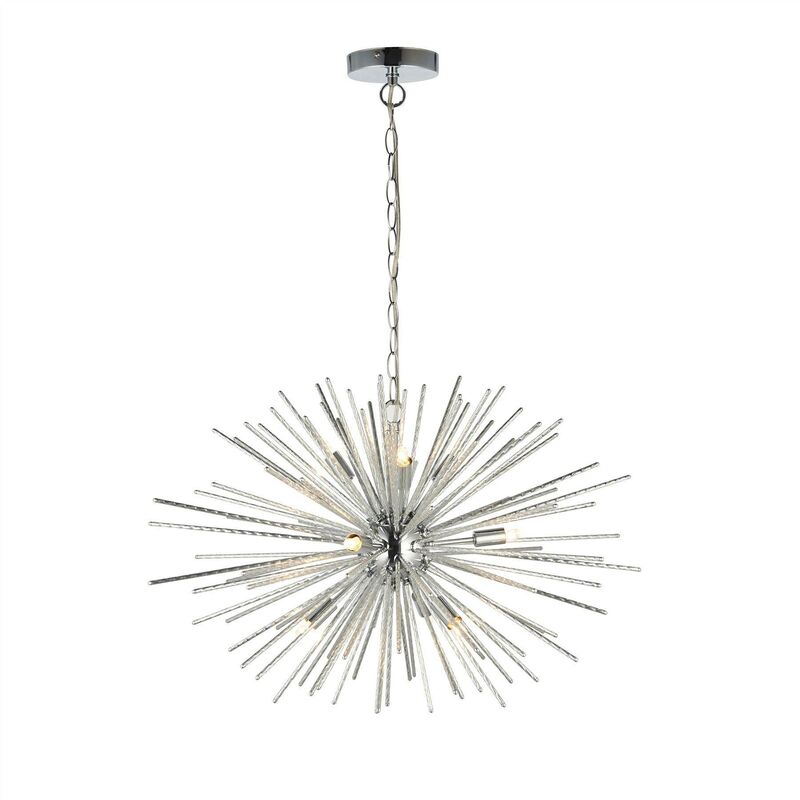 Endon Lighting - Endon Lena - 9 Light Spherical Pendant Chrome Plate, G9