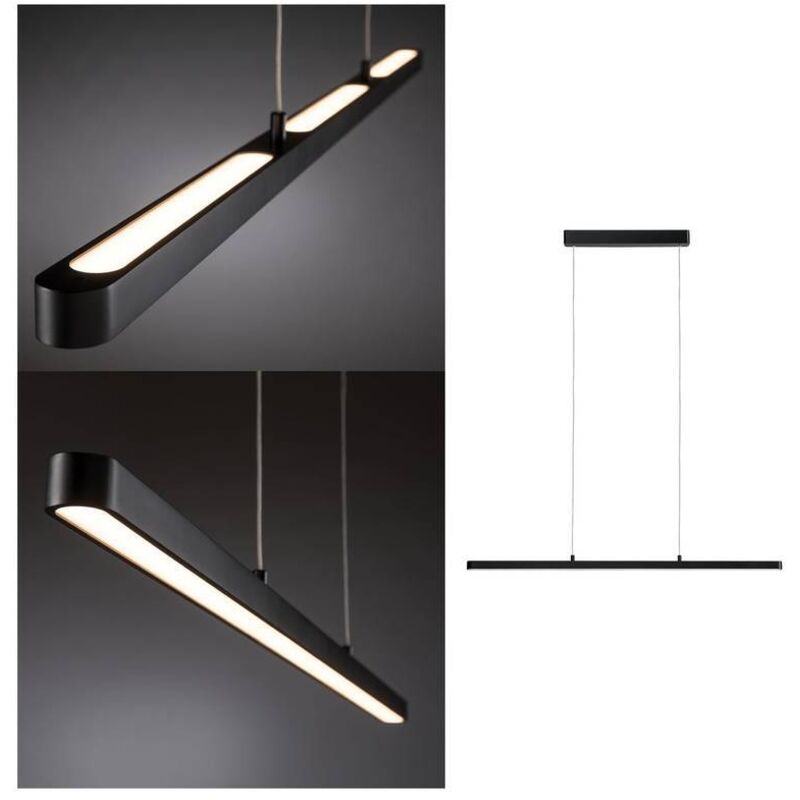 Lento 79693 Suspension led led led intégrée 37 w noir (brillant) - Paulmann