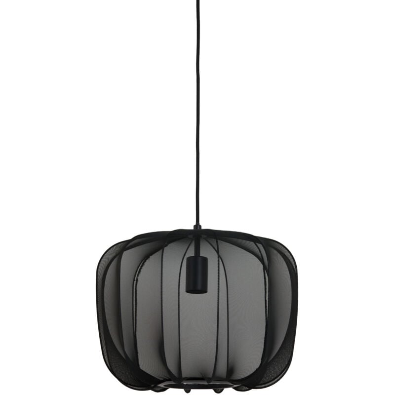 Light&living - suspension - Plumeria - noir - textile - ø 40cm