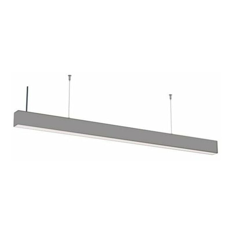 Suspension Linéaire led 120cm 40W Interconnectable - Gris Silumen