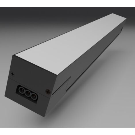 Suspension Linéaire 36W 90cm Noire CCT Interconnectable - 3000K/4000K/6000K - SILUMEN