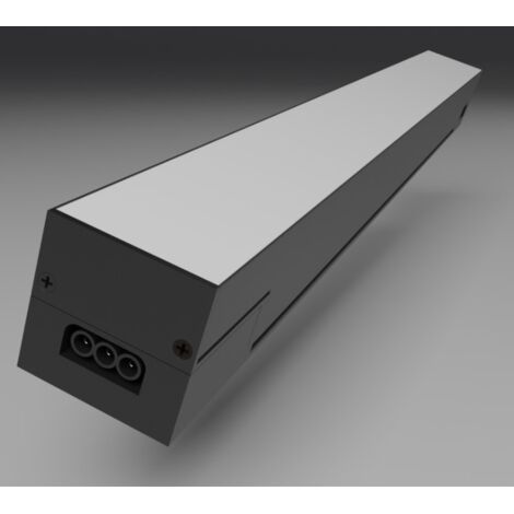 Suspension Linéaire 36W 90cm Noire CCT Interconnectable - 3000K/