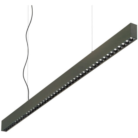 Suspension linéaire décorative à barre droite noire, 4000K