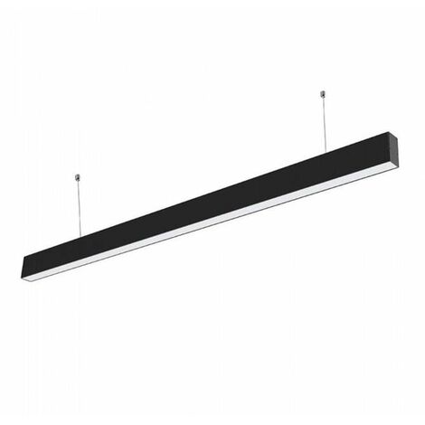 Suspension Linéaire LED 120cm 40W Interconnectable - Noir - SILUMEN