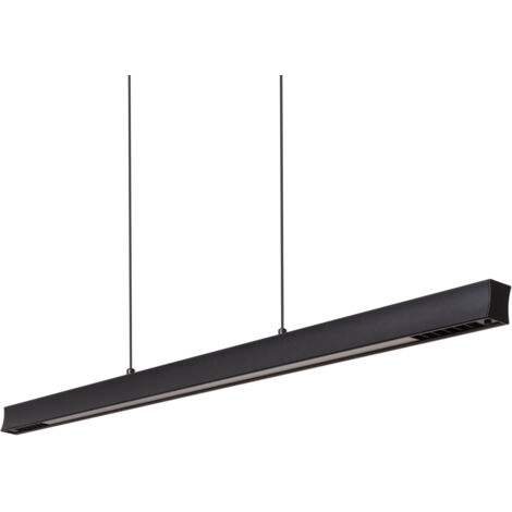 Suspension Linéaire LED 42W Aluminium CCT Éclairage Double Face Funky Chic Noir Sélectionnable (chaud-neutre) 2700K - 3500K - 4000K