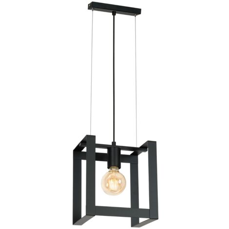 Suspension loft métal noir mat Kartel E27 15W Luminex