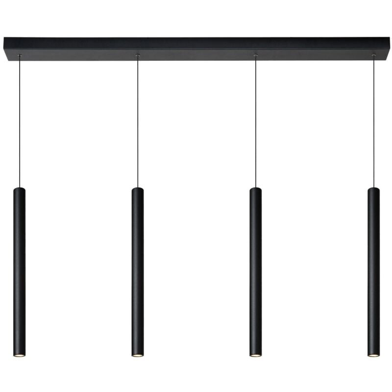 Lucide LORENZ Suspension LED Dim. 4x4W 3000K Noir
