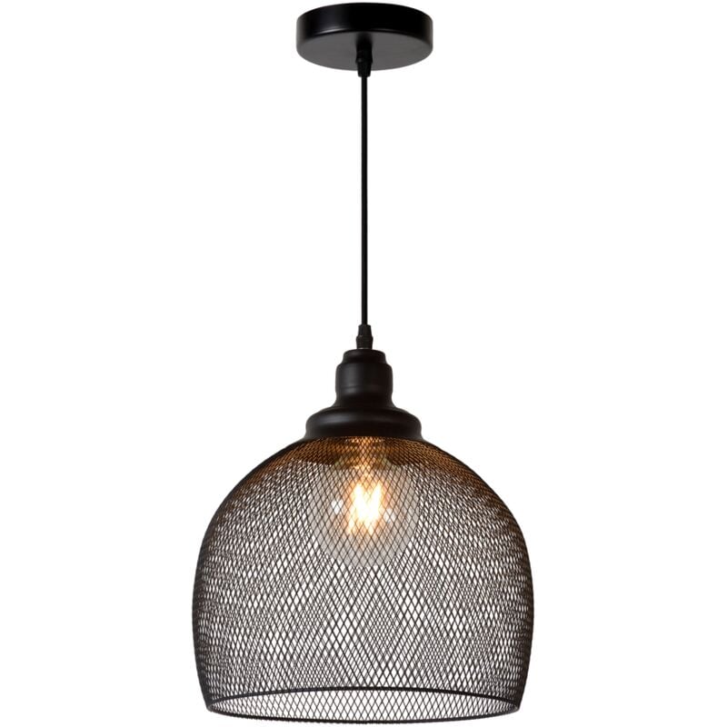 Mesh Suspension-Noir-Ø28-1xE27