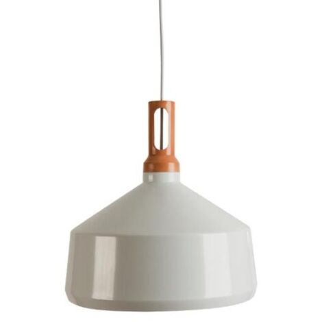 Suspension Luminaire D340 H360 Pour Ampoule LED E27 Blanc Mat ZAMBELIS FS