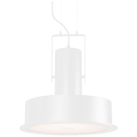 Suspension Luminaire D350 Pour Ampoule LED E27 Blanc Mat ZAMBELIS FS