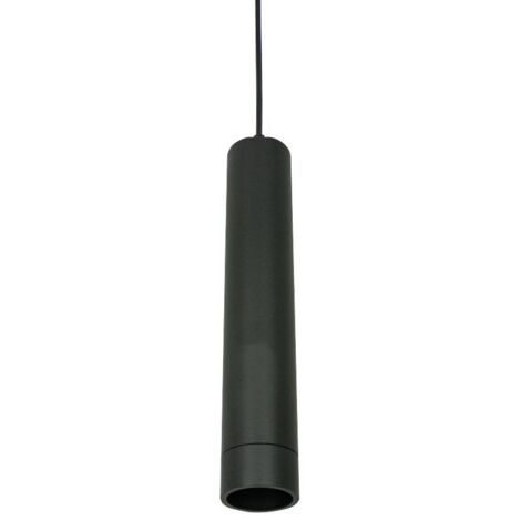 Suspension Luminaire D53 pour Ampoule LED GU10 Noir Sablé ZAMBELIS