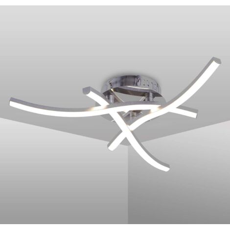 Suspension Luminaire en Forme de Vague, Lumière Blanche Neutre 4000K, LED Intégrées 18W 1600Lm, Lustre Moderne pour Le Restaurant de Salon de Chambre Coucher, 220V