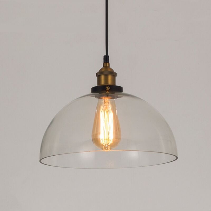 Wottes - Suspension Luminaire Moderne Plafonniers Lustre Intérieur Minimaliste Lampe Suspensions Verre Ø20CM - 1Pcs