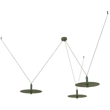 Suspension Luminaire LED 21W Vert Zambelis - Blanc chaud - 3000K