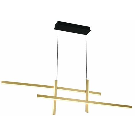 Suspension Luminaire LED 41W Variable Or Mat ZAMBELIS - Blanc chaud - 3000K