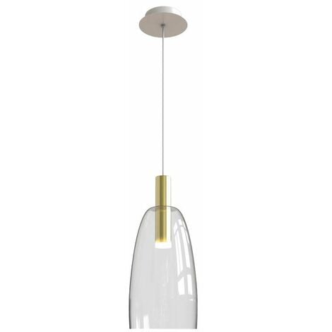 Suspension Luminaire LED D140 5W Or Mat ZAMBELIS - Blanc chaud - 3000K