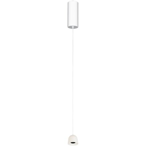 Suspension Luminaire LED D50 7W IRC90 Blanc Sablé ZAMBELIS - Blanc chaud - 3000K