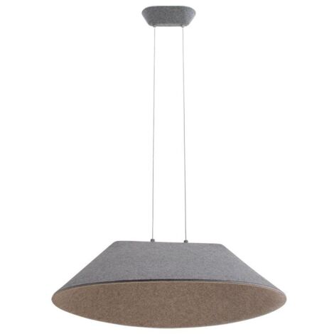 Suspension Luminaire LED D750 12W Variable Gris Zambelis - 24 deg - Blanc chaud - 3000K