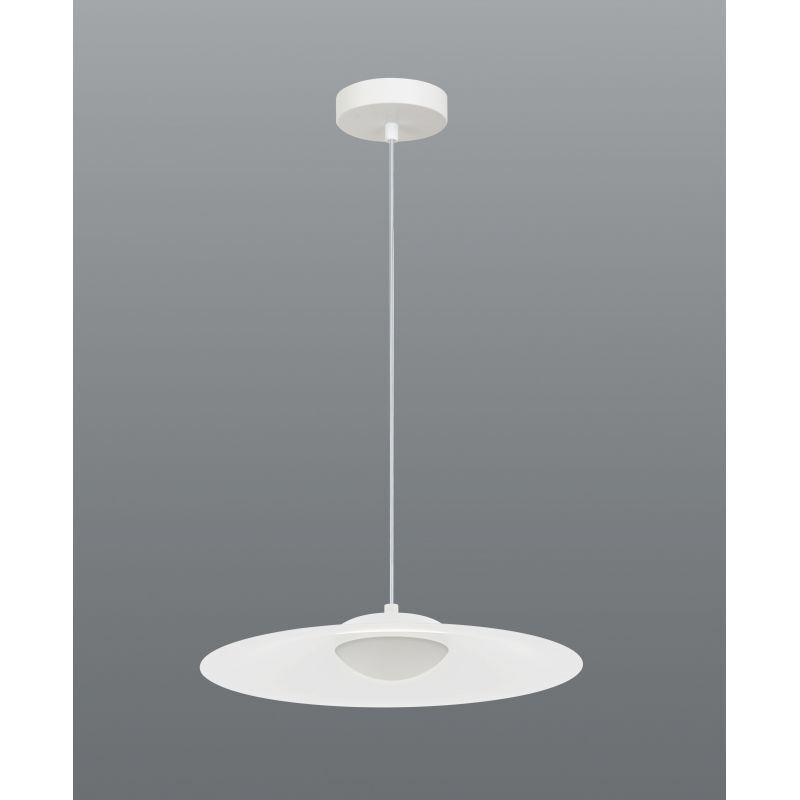 Suspension Luminaire led D350 10W Blanc Mat Zambelis Blanc chaud - 3000K