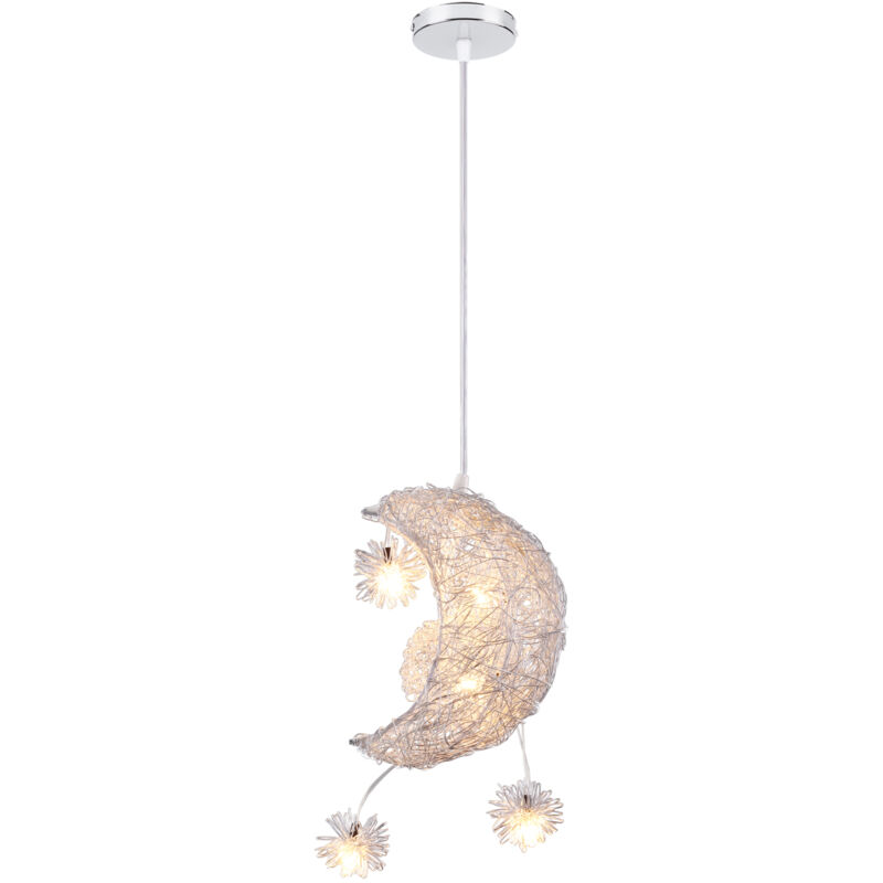 Norcks - Suspension Luminaire Moderne 20CM Lampe à Suspension Lune Plafonnier Rétro Vintage Pour Couloir, Chambre à Coucher, Salon, Éclairage