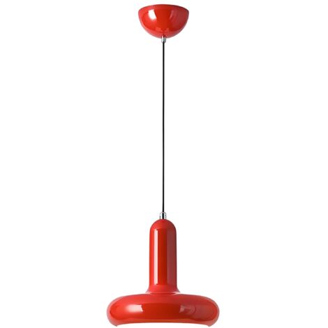 Suspension Luminaire Moderne Coloré avec Douille E27 et Câble Réglable 150cm, Plafonnier Métal Peint pour Cuisine, Chambre, Salle à Manger, Café ou Intérieur Minimaliste (Rouge)