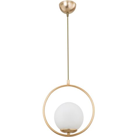 Suspension luminaire Plafonnier  Ε27 doré D26x75cm