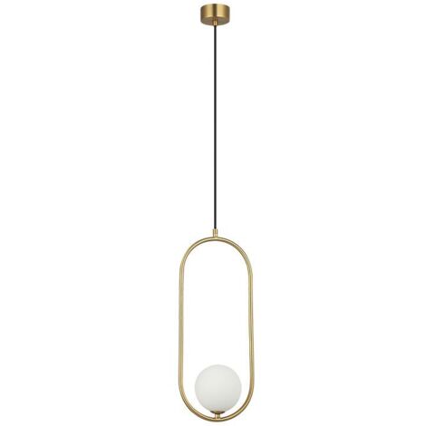 Suspension Luminaire Pour Ampoule LED G9 D120 Doré Zambelis