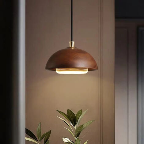 Suspension lumineuse LED en bois pour comptoir de bar, luminaire décoratif pour la maison, applique murale, convient aux cafés/îlots de cuisine.