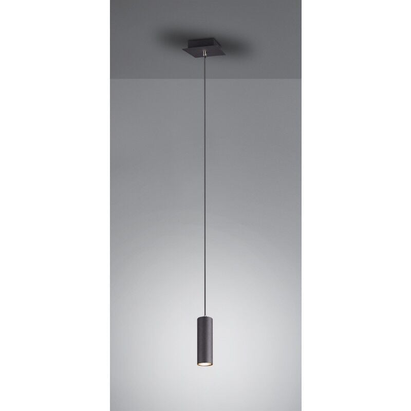 Bigbuy - Suspension Led 1 lampe culot GU10 noir - Trio - Marley