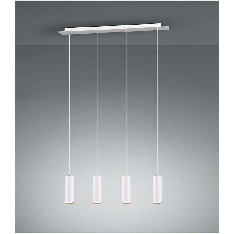 Bigbuy - Lampe à Suspension 4 Points Lumineux GU10 Marley Blanc Trio Lighting