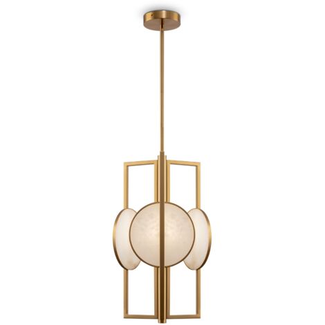 Suspension Maytoni Marmo laiton marbre Ø30,5 3xE14