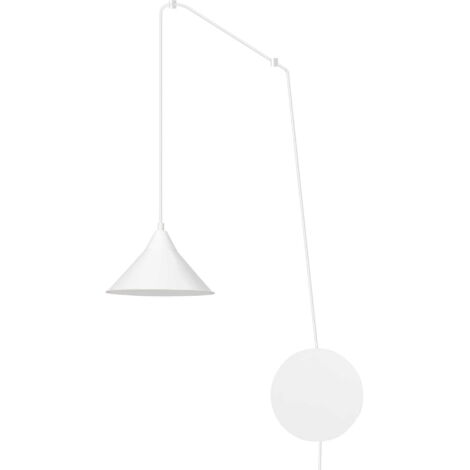 Suspension métal Emibig Abramo blanche Ø24 cm 1xE27