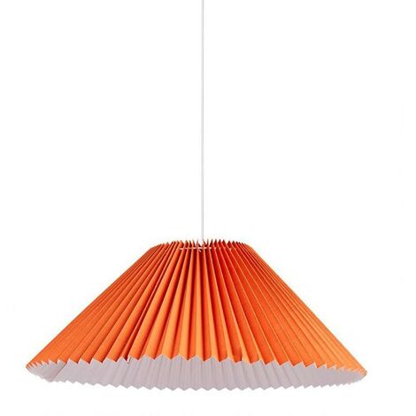 Suspension métal et lin Aurélia orange D52