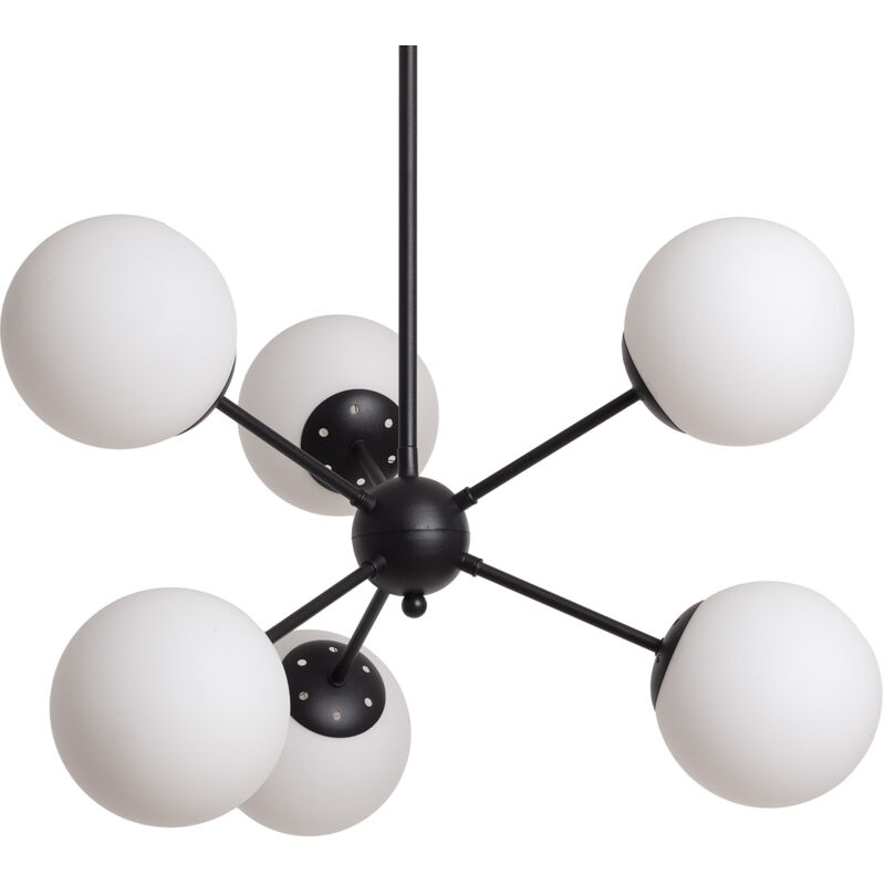 Ledkia - Suspension Métal et Verre Balts Big Noir