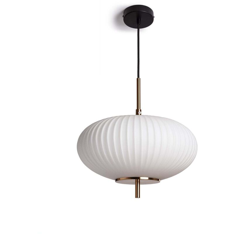 Suspension Métal et Verre Beca Oblade Bronze Suspension Métal et Verre Beca Oblade Bronze