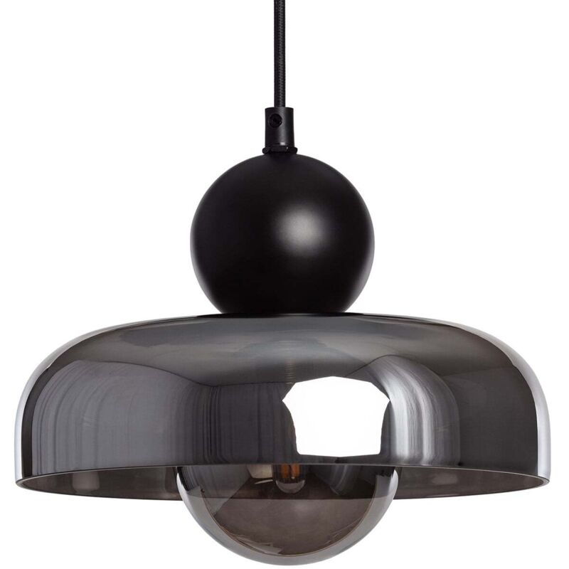 Ledkia - Suspension Métal et Verre Cailin Gris Fumée Ledkia - Suspension Métal et Verre Cailin Gris Fumée