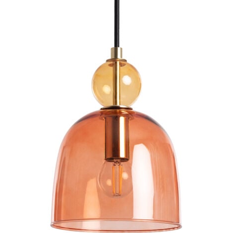 EFECTOLED Suspension Métal et Verre Mono-Baudelaire Rouge