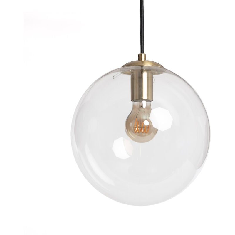 Suspension Métal et Verre Moonlight Clear Transparent