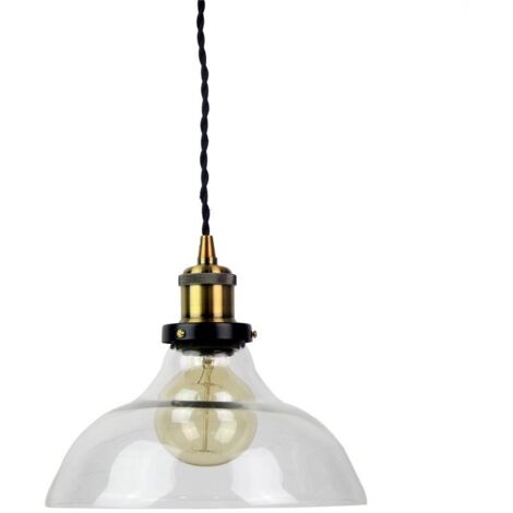 Suspension Métal et Verre Springsteen Bronze - Bronze