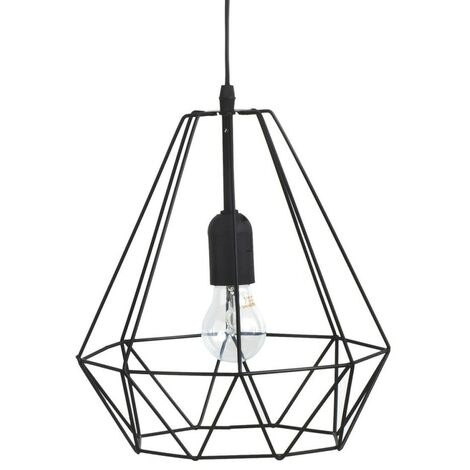 Suspension métal filaire D26 noir