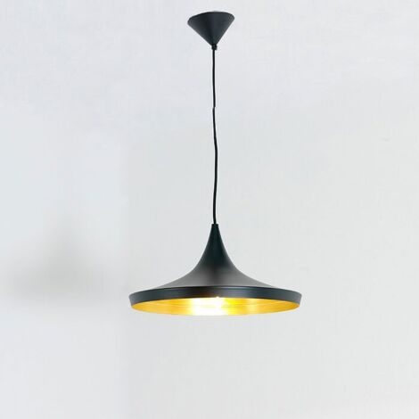 Suspension métal noir Priou D 35 x H 17 cm
