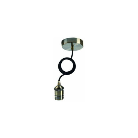 Suspension métallique marron- bronze - 1,1 m - E27 - 241606 - Girard Sudron